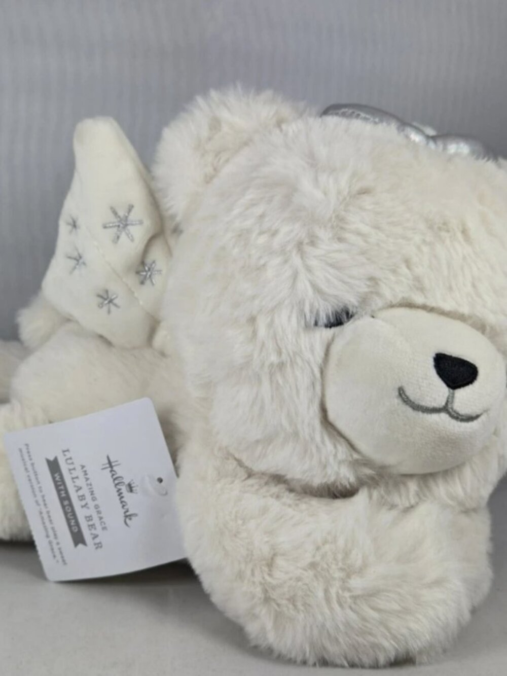 Hallmark Amazing Grace Lullaby Bear Angel Plush Musical Stuffed Animal NWT